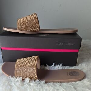 Vince Camuto Jaquell Blush Jelly Slides Size: US 11